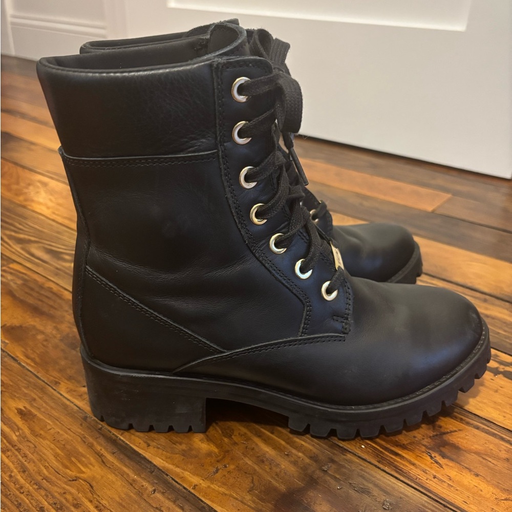 TCX Women’s Black Leather Motorcycle Boots, Lady Smoke WP size 8 - Picture 2 of 9